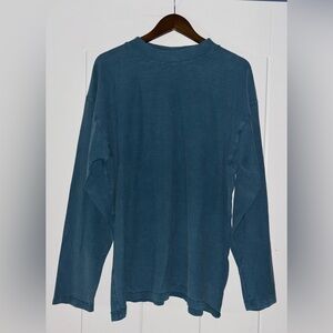 Free People We The Free Tate In Still Sea Dark Blue Comfy Cotton Jersey Tee NEW